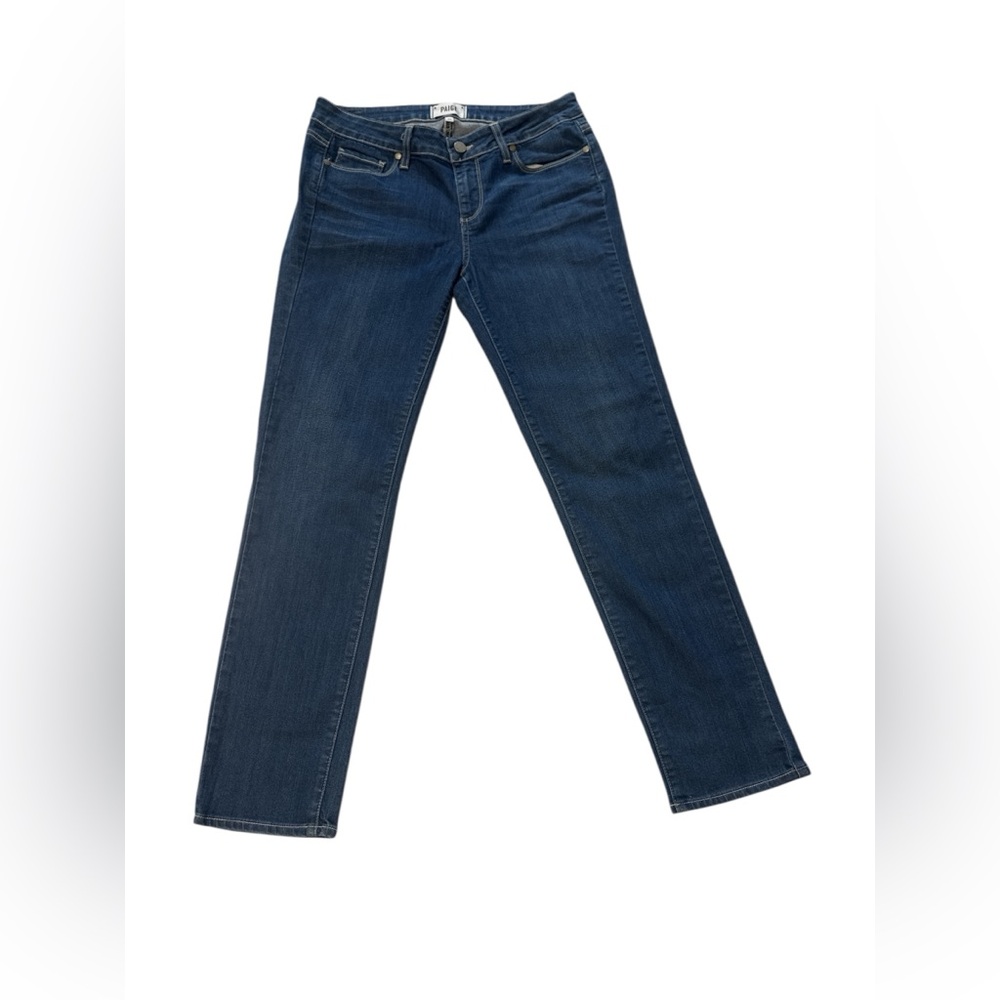 PAIGE Dark Blue Straight Leg‎ Jeans Skyline Ankle Peg size 29 - Picture 2 of 10